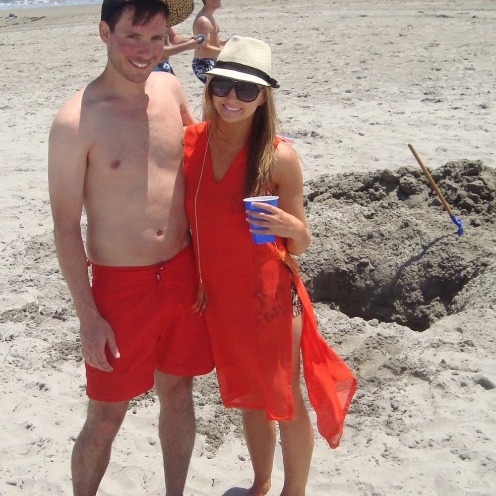 Red Beach Cover-Up Dress